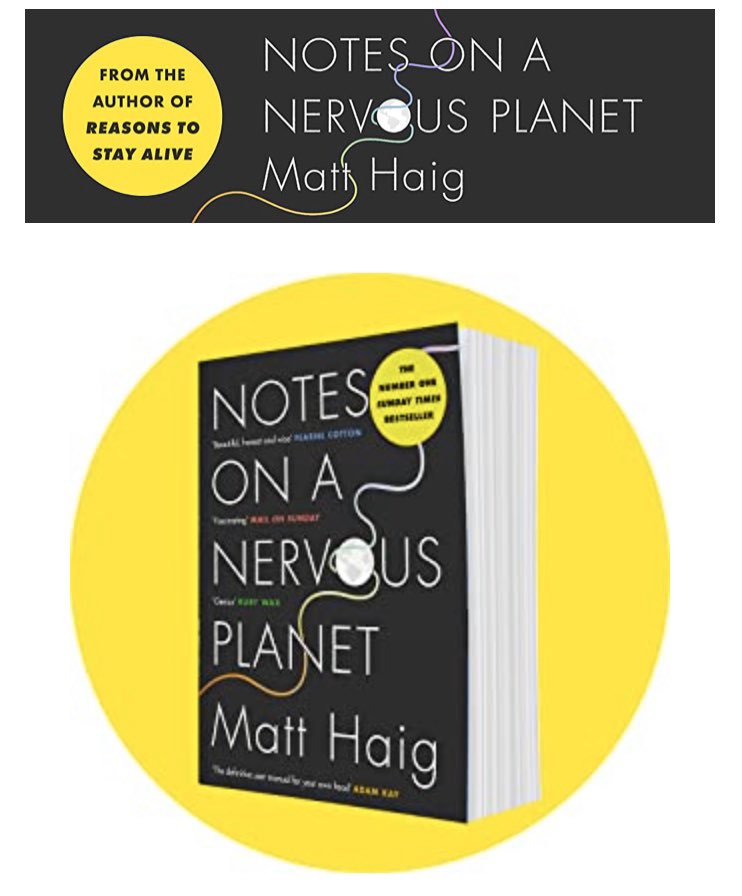 VoicesofWB's tweet photo. This weeks book recommendation from @brightside_no “Notes on a nervous planet” by @matthaig1 The world is messing with our minds. What if there was something we could do about it? #ReadWellbeing #VOW https://t.co/LpXV0jYprJ