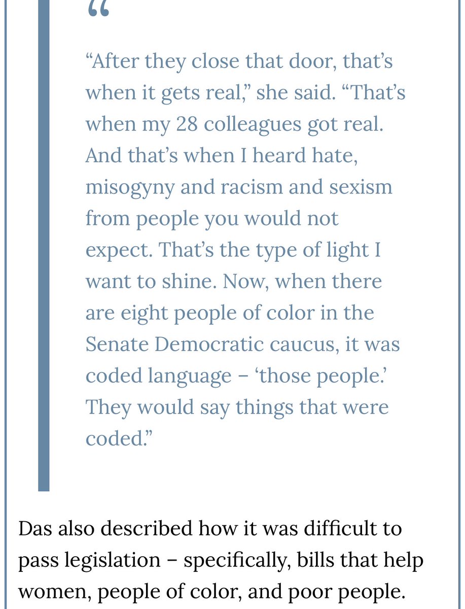 Her name is Mona Das, by the way, and she’s a badass. But when she called out the Senate Dems for not listening to communities of color, they DRAGGED her and then produced an investigation that - SURPRISE! - found no wrongdoing.