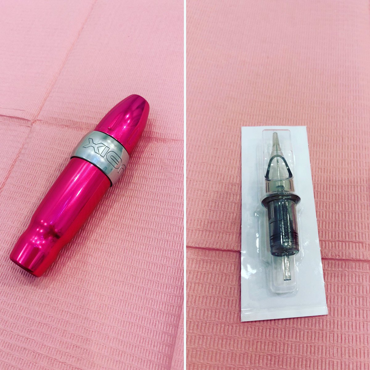 prettyin_ink's tweet photo. I love my #pink #xions and #peak needles 💖💫 #pmu #cosmetictattoo https://t.co/mPymrKNahX