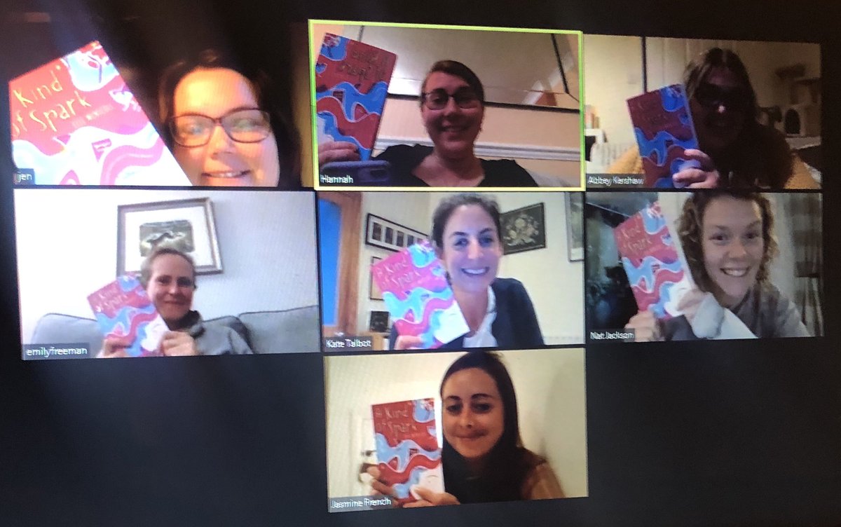 MrsBaker6's tweet image. A great discussion about ‘A Kind of Spark’ by @BooksandChokers at our final children’s lit book club of the year☺️👍💭! Loved it. Thanks @MrsJBaldwinDM @missakershaw @emkfree @NatJackson52 @HBMissTalbot &amp;amp; @missjfrench15. Here’s to more in Sept 🎉 #WeAreAstrea #BeMoreAudrey 😉
