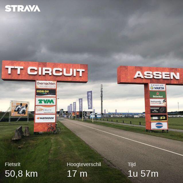 Lekker rondje 🚴🏼‍♂️ langs het TT circuit.