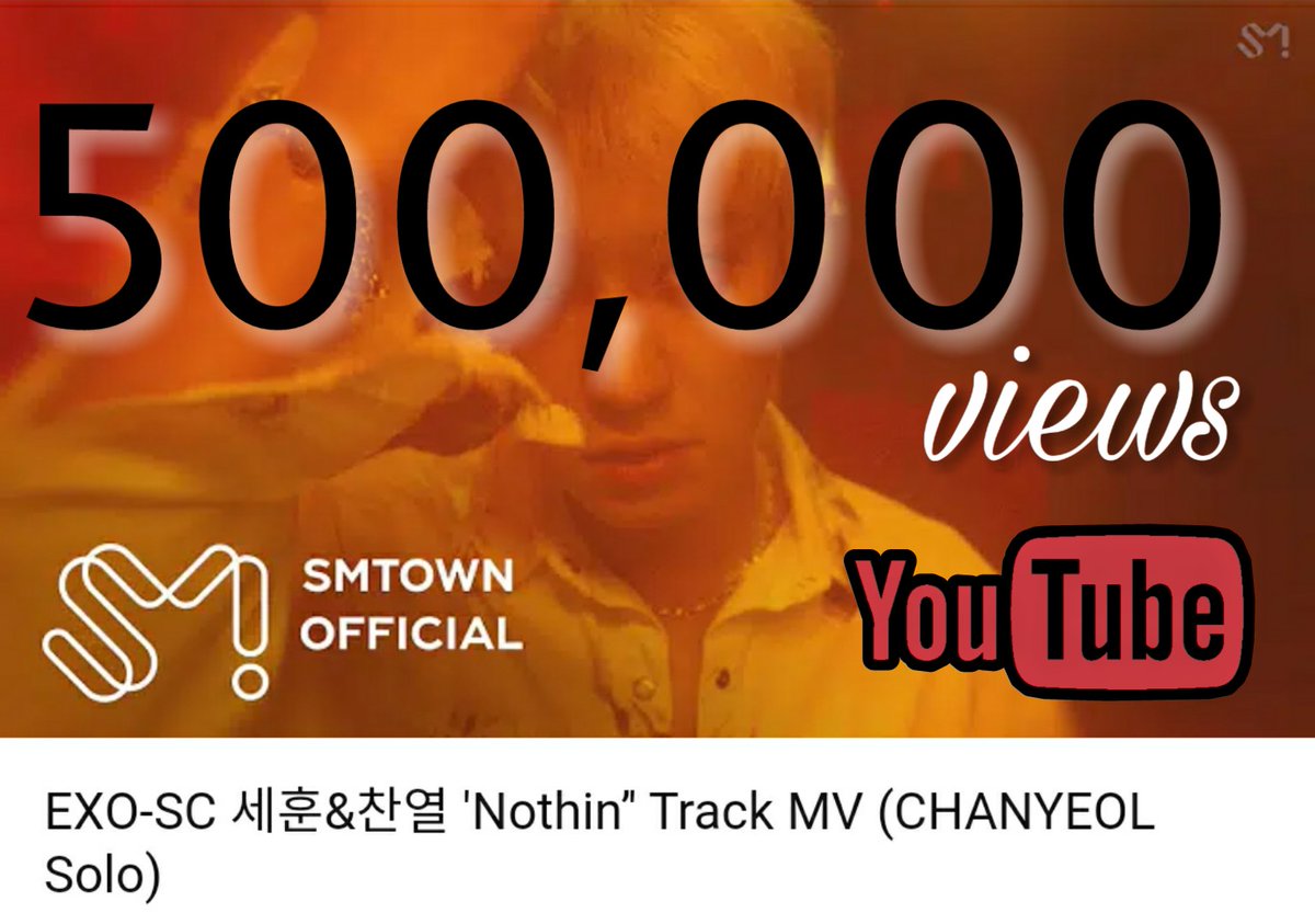 EXO-SC 세훈&amp;찬열 'Nothin’' Track MV (CHANYEOL Solo) has now crossed 500k views on YouTube!

◾Current number of views: 506k
◾Current number of likes: 262k

Stream 'Nothin' MV on YouTube:
🔗youtu.be/yClGpsAUm84

#NothinByCHANYEOL
#찬열_말고_Nothin
#찬열 #CHANYEOL <a href="/weareoneEXO/">EXO</a>