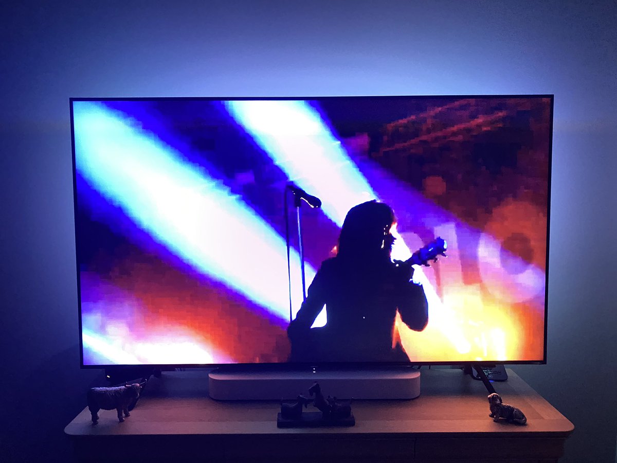 davidmorne's tweet photo. Should have seen @BlossomsBand twice already this year before Corona ruined life! Making up for it by watching their Castlefield gig whilst keeping my neighbours awake. #loud #blossoms https://t.co/jF3v84rSae