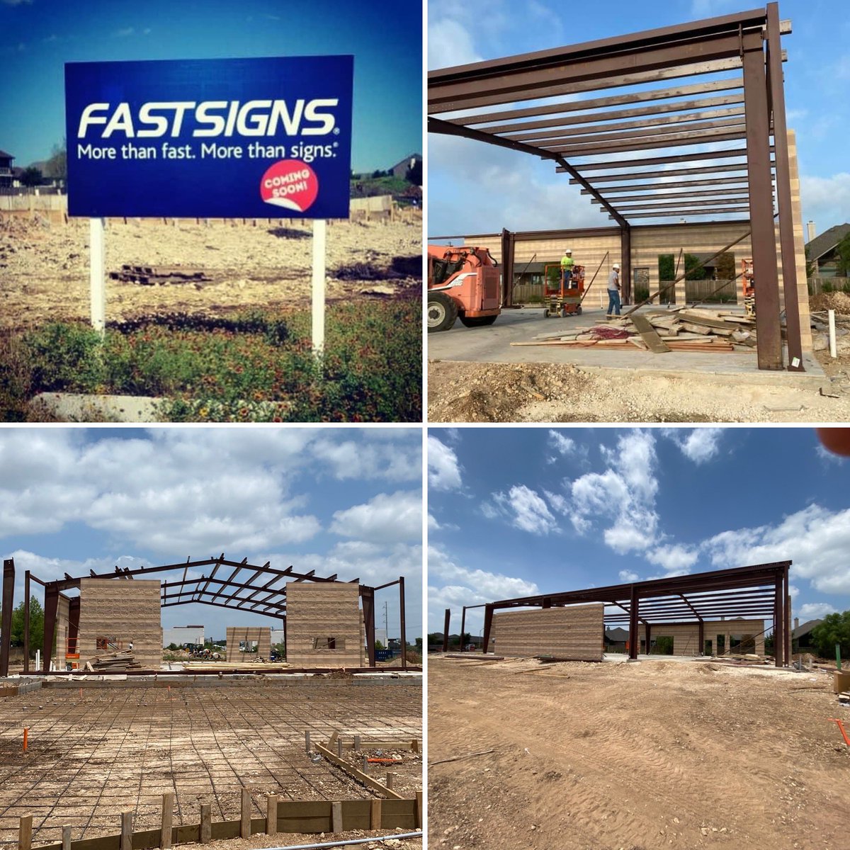 FastSignsATX's tweet image. The steel for our new production center is going up this week. Getting closer and closer. #fastsigns #newconstruction #leandertx #ronaldreaganblvd