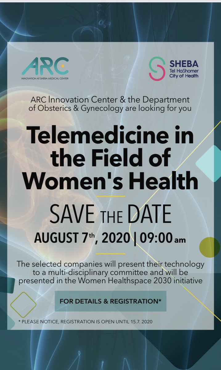 avi_tsur's tweet photo. A unique collaboration of ARC innovation at Sheba Medical Center and our department of OBGYN - reaching and serving our patients wherever they are https://t.co/16lguOxuXC