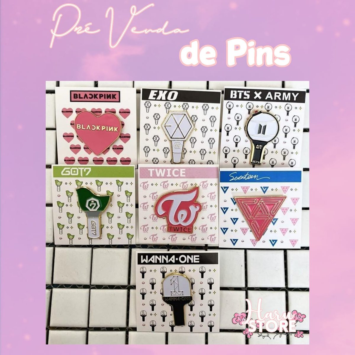haru_store's tweet photo. [PRÉ-VENDA]

PIN KPOP 
Tamanho: 2x5 
R$15,00 + frete✅❤️ https://t.co/9PhdWgL30I