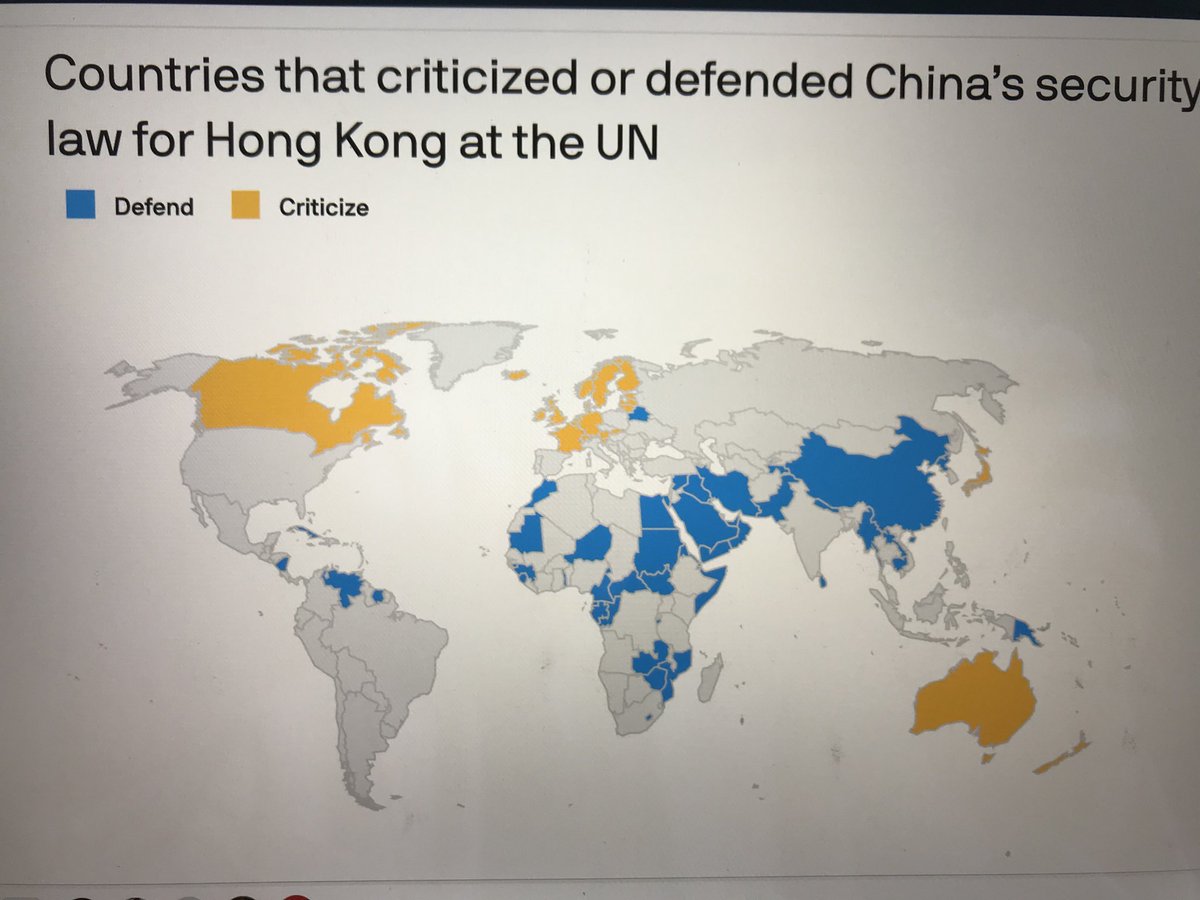 WHAT TO DO?What can a fightback look like? In a post-Brexit world, our Cold War II Alliance must involve our 5 Eyes allies (Aus, Canada, US, NZ & UK) with Japan, S.Korea, India, Israel, EU & others. This map indicates which nations supported CCPs recent takeover of Hong Kong