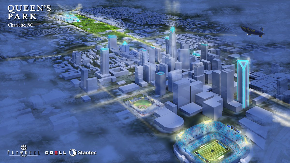 Inbox- Local nonprofit Friends of Queen’s Park Inc. has released renderings of what the group hopes for in transforming a 220-acre site north of Uptown from an industrial railyard site into a Central Park for Charlotte