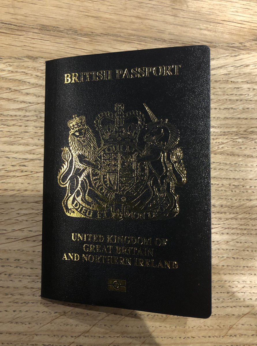 “My new passport has arrived, Katey.”
“Excellent, Johnny. What colour is it? There was a lot of fuss about them being blue again.”
“Actually, I’d say it was more...”
“Nooooooooooooo!”