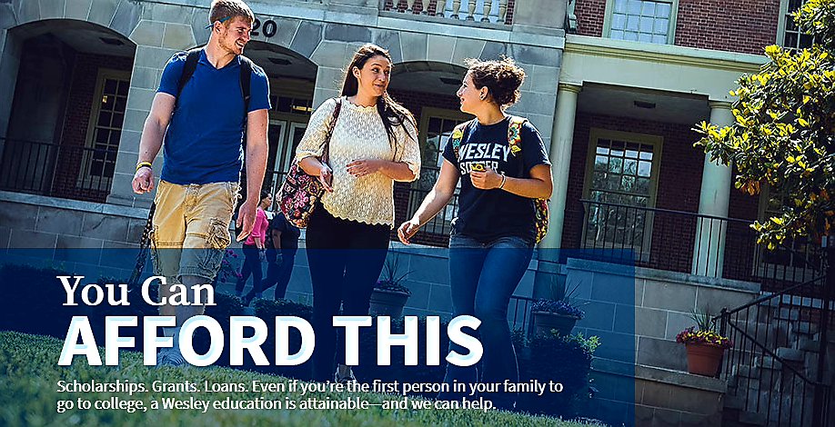 WC_SIS_Program's tweet image. Not sure how to pay for college? We can help. Visit wesley.edu/campus-service… and don&apos;t forget to sign up for our FREE online academic prep program at wesley.edu/wp-content/upl…. Begins July 25! @WesleyCollegeDE @wesley_SSR @WesleyAthletics