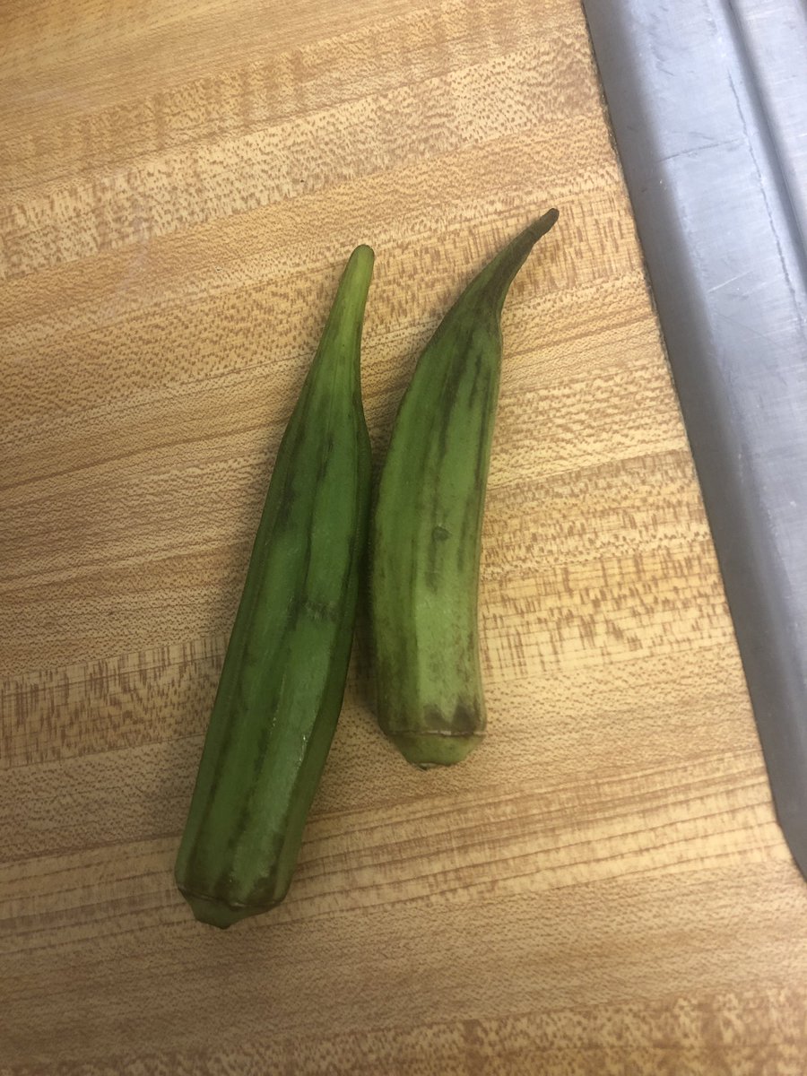 AlwaysSlippery's tweet image. Had groceries delivered today. Wanted 2 pounds of okra. The shopper got me 2 okra pods. Literally 2 pods.