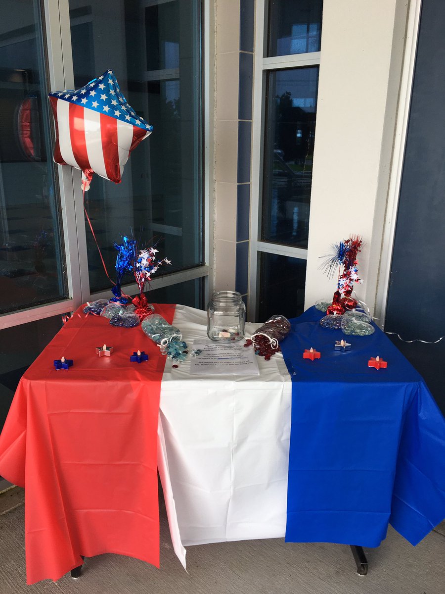 South Lafourche High School grieves the loss of Ms. Elisa Galjour to cancer. She loved her God, family, school, and country. She will be missed and not forgotten. You are welcome to come to school on the front porch to drop a pebble in a jar in remembrance of her.