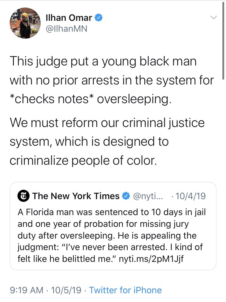 Our system of law and order also has to go, because it was “built to criminalize” people of color.There are lots of genuine grievances w/ how law enforcement impacts people of color. But the notion that “the criminal justice system has been built to criminalize” PoC is absurd.