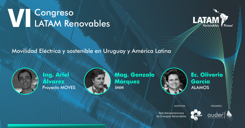 auderuy's tweet photo. #LATAMrenovables | Junto a un panel de referentes dialogamos sobre "Movilidad Eléctrica y sostenible en Uruguay y América Latina". 
#ProyectoMOVES @mvdtransporte #ALAMOS

21 de julio ♻️☀️🍃🌊
+ info: https://t.co/aHwjSBWrUK 
Por inscripciones: https://t.co/acwOLzgiLQ https://t.co/MBZB72m9IS