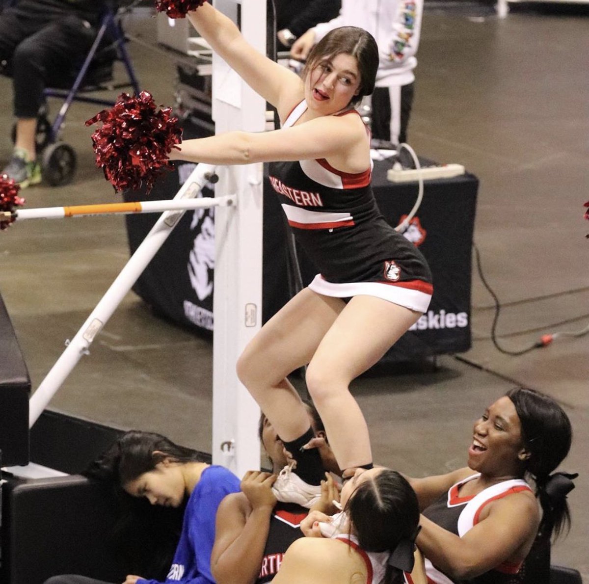GoNUCheer's tweet photo. Our teammate, Julia Gangemi, was recently involved in a boating accident, and now faces a long road of recovery and rehabilitation. 

Julia has been an amazing role model both on and off the mat in everything she does. https://t.co/AzHQVOyMOg