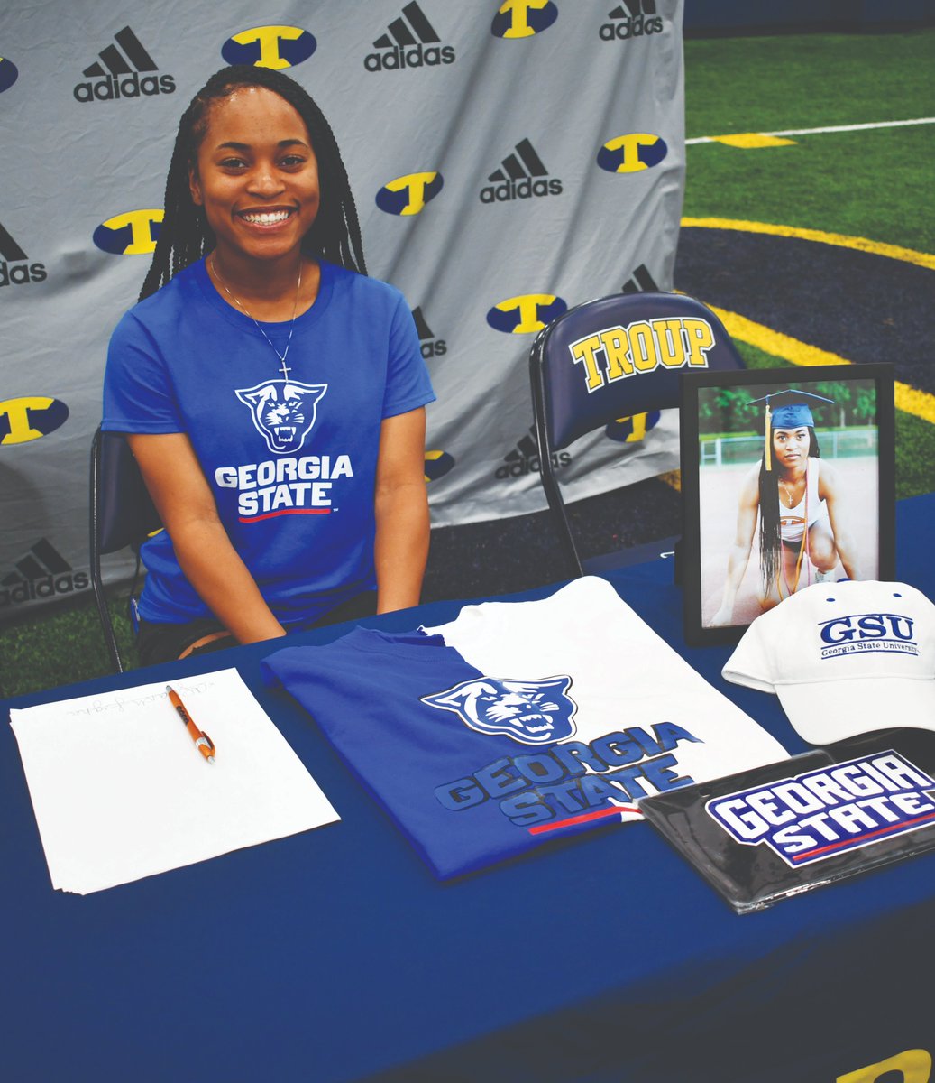 CoachBlythe0's tweet photo. Congrats to Troup graduate Ashanti Tigner, who is heading to Georgia State to join the track-and-field team. Ashanti won multiple medals at the state meet and would have been a favorite to win state in the 100 and 200 if the season hadn't been canceled. Best of luck to Ashanti. https://t.co/pY6vc3l72k