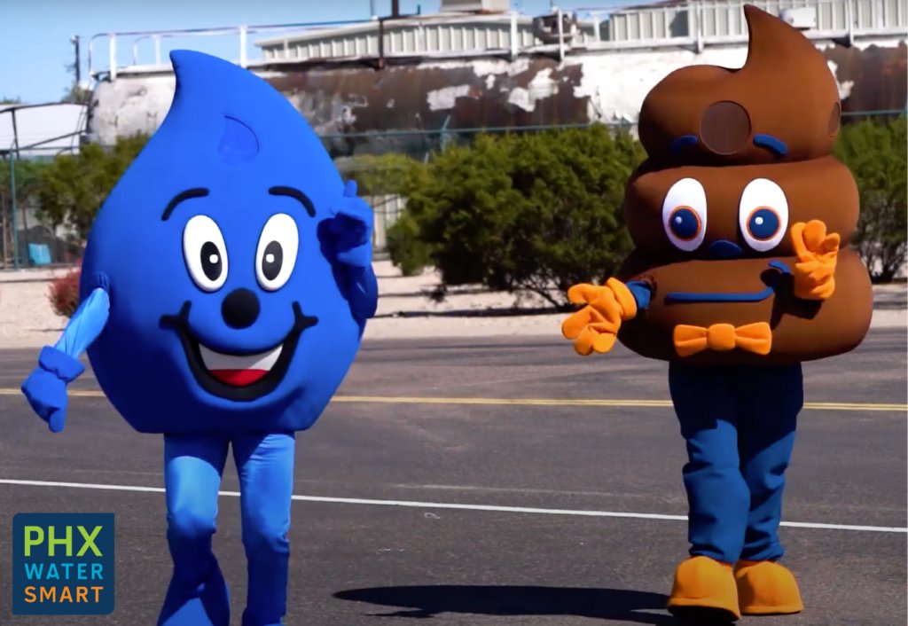 WUIW's tweet photo. New on our Blog: Meet Loo Poo! Phoenix Water Services decided it was time Wayne Drop had a sidekick to talk about the stinky side of things. Loo Poo has been busy training with Wayne Drop the last few months, but he’s finally ready for his big debut!
https://t.co/q6wCRSS86p https://t.co/tcaTszaGE9