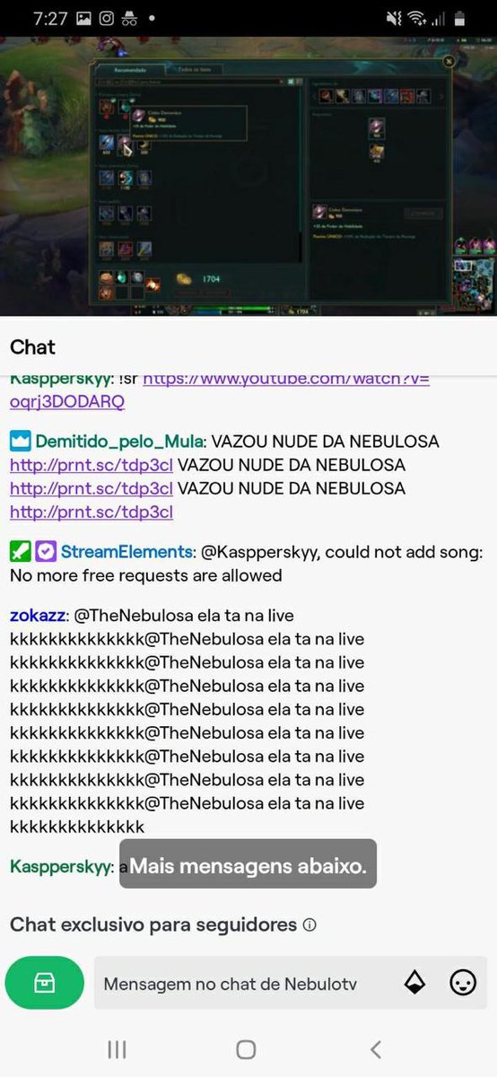 thenebulosa's tweet photo. Por favor, me ajudem a denunciar o canal https://t.co/p40ZCIDlx6 Eles estão fazendo raids no meu canal, me expondo no canal dele, fazendo montagens com a minha imagem e espalhando assédio e misoginia https://t.co/JelndEipsb