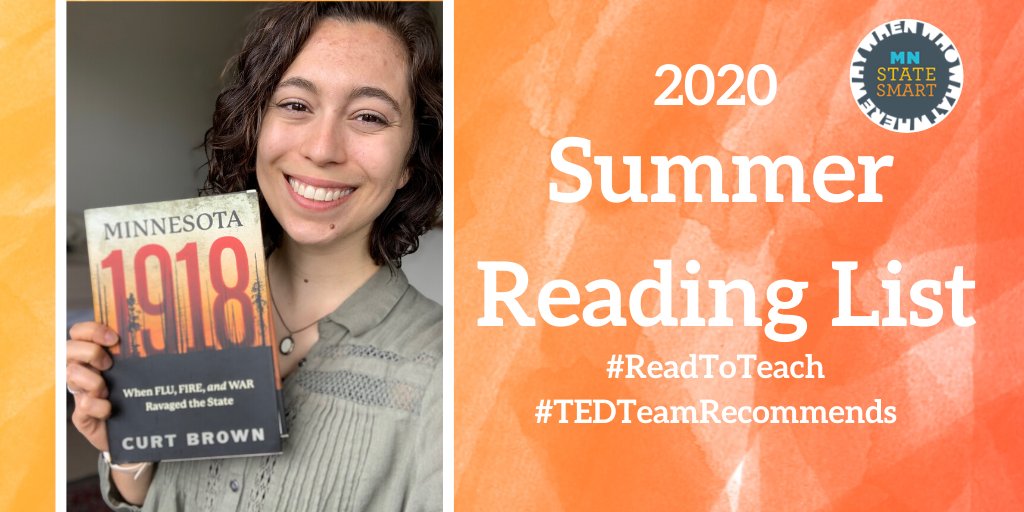 HistoryEdMNHS's tweet photo. Our intern Abbey suggests this week's #ReadtoTeach book! Filled with stories of resilience amidst calamity, "Minnesota 1918: When Flu, Fire, and War Ravaged the State," reminds us that we have been through, and overcame, difficult days before.
https://t.co/JfmswAbNm6 https://t.co/ATzXvZoVkL