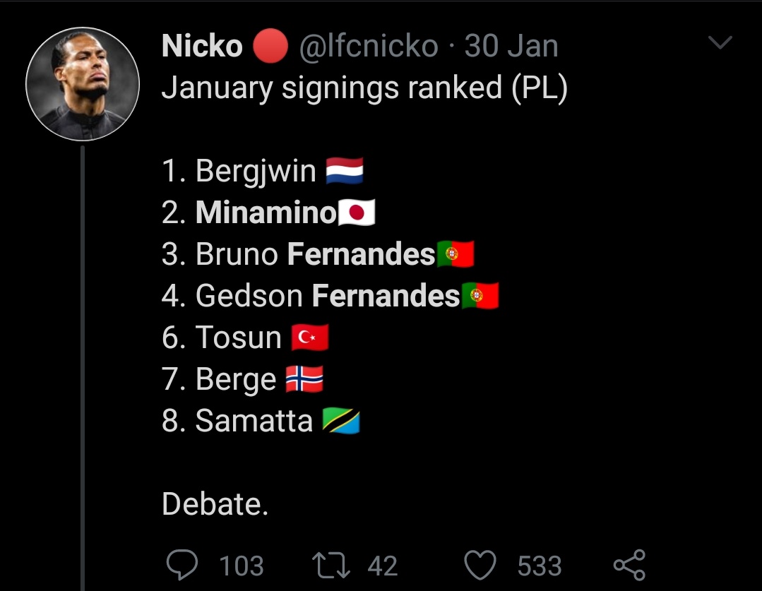 Devils_United20's tweet photo. The hype over Minamino's signing was disgusting https://t.co/jwpAorln5P