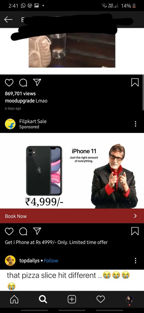 twinkle_goyal10's tweet photo. @Flipkart Here's a fake sponsored ad on @Instagra that leads to the following url: https://t.co/PeDDgqT6YS 
This link opens up a page which is strikingly similar to yours. Attaching screenshots below. Please take care of the issue since it can rob innocent people. https://t.co/4N5wF5nmmV