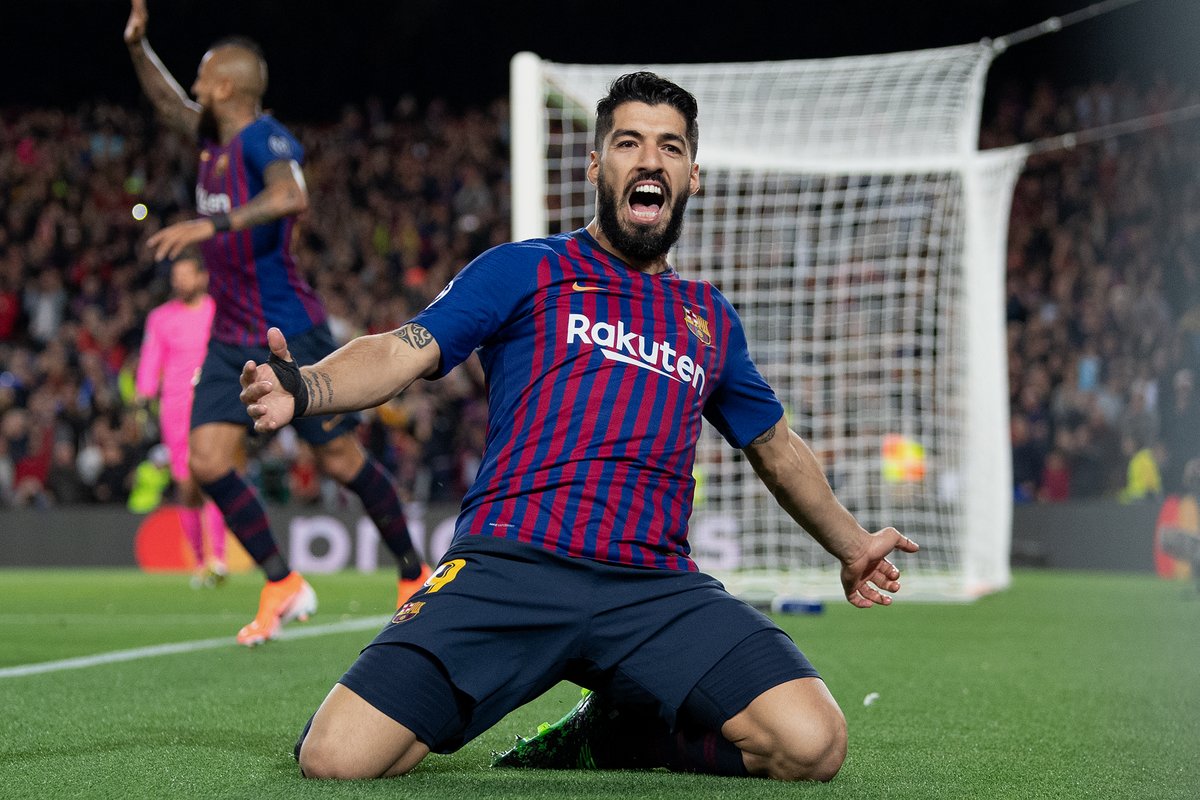 brfootball's tweet photo. Luis Suarez is now Barcelona's third all-time goalscorer with 195 goals 🔥 https://t.co/w1kQHaMbAV