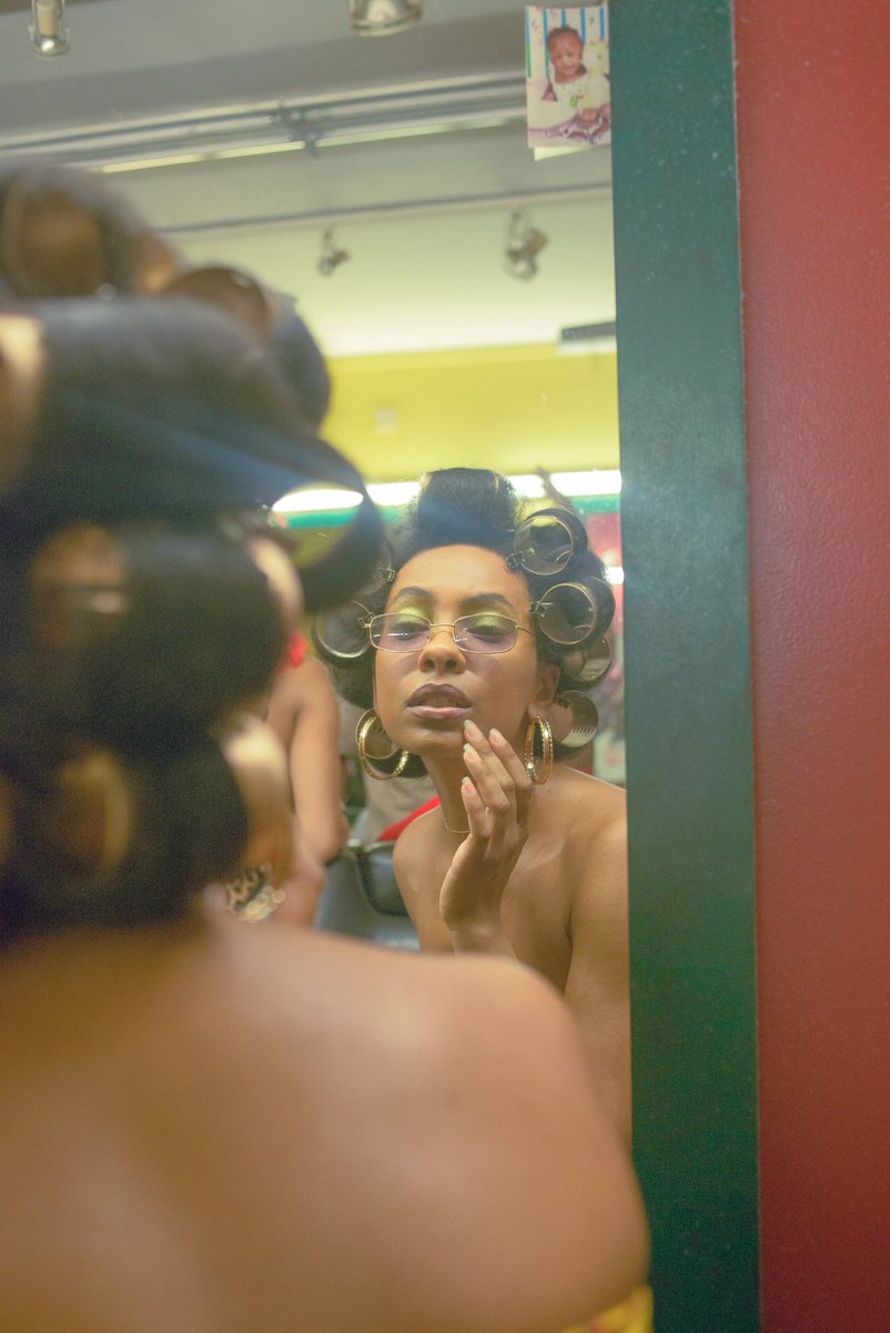 KingCourtnie's tweet image. straight out of a 90s hair mag 💫