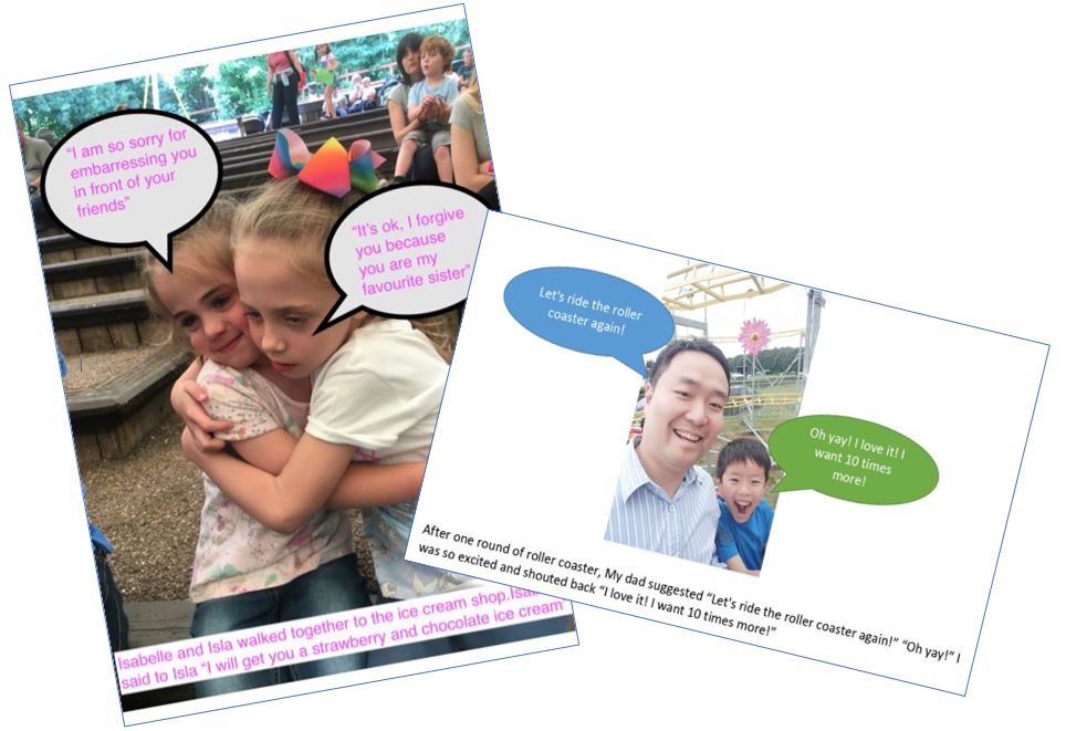 Monikara02's tweet photo. We have had fun with some 'freeze frame' Literacy! Year 3 took some photographs and imagined the speech that may have been spoken in that moment, they then practised putting the speech into sentences. Superstars!
#CreativeChildren #Lockdown https://t.co/Kr1lurRpUC