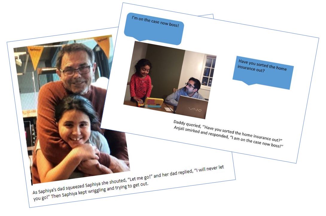 Monikara02's tweet photo. We have had fun with some 'freeze frame' Literacy! Year 3 took some photographs and imagined the speech that may have been spoken in that moment, they then practised putting the speech into sentences. Superstars!
#CreativeChildren #Lockdown https://t.co/Kr1lurRpUC