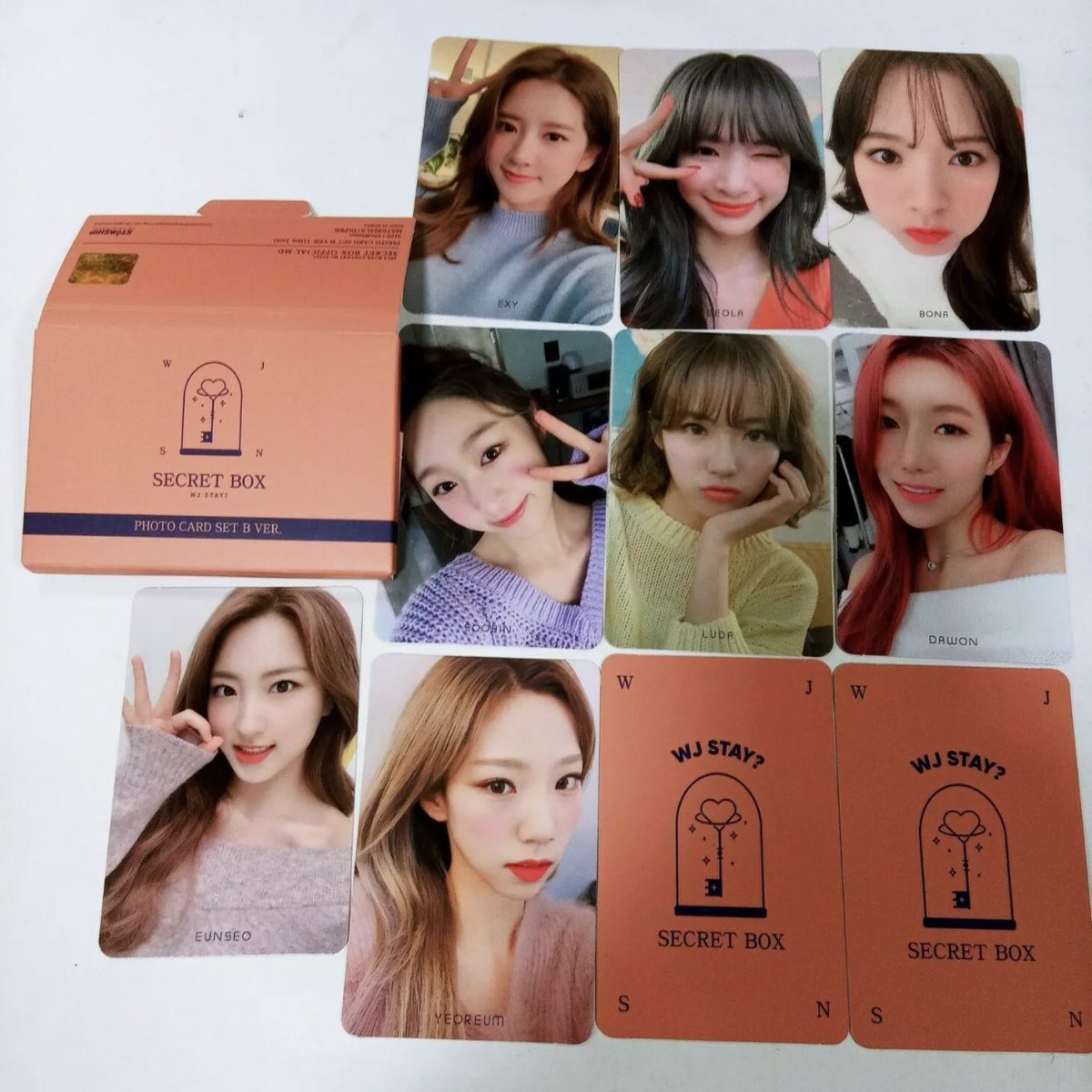 pejeanz's tweet photo. [USA/WW GO]
WJSN SECRET BOX PHOTOCARD SET

💰: 12 each set w/ EMS
DMS: 1.50 USA/CAN - 3$ WW
📥: due TBA
dm to claim! 
 ❌ DAYOUNG, LUDA, EUNSEO, BONA, YEOREUM, SEOLA

#wjsn #wjsngo #kpopgo #grouporder https://t.co/ek1I7ZYqQs