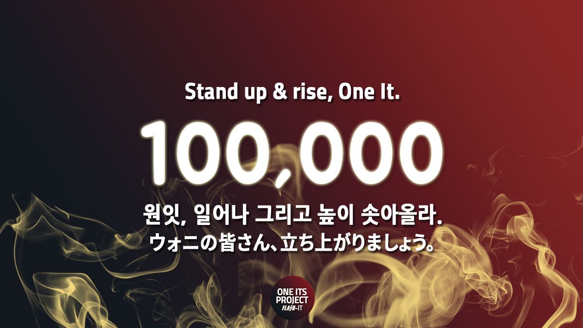 oneits_project's tweet photo. 🔥100,000 VIEWS ACHIEVED🔥

Thank you so much for participating with us, One It!

Current Views (현재)(現状)
📺 86,490,424

Goal (목표)(目標)
🏆 86,873,273

Stream with us ‘till the end
#FLASH_YT_ADS
#FLASH_STREAMING

@x1official101 #X1_Flash_Road_to_100M
https://t.co/ziAYN8fyDs https://t.co/GrCa8s0S4x