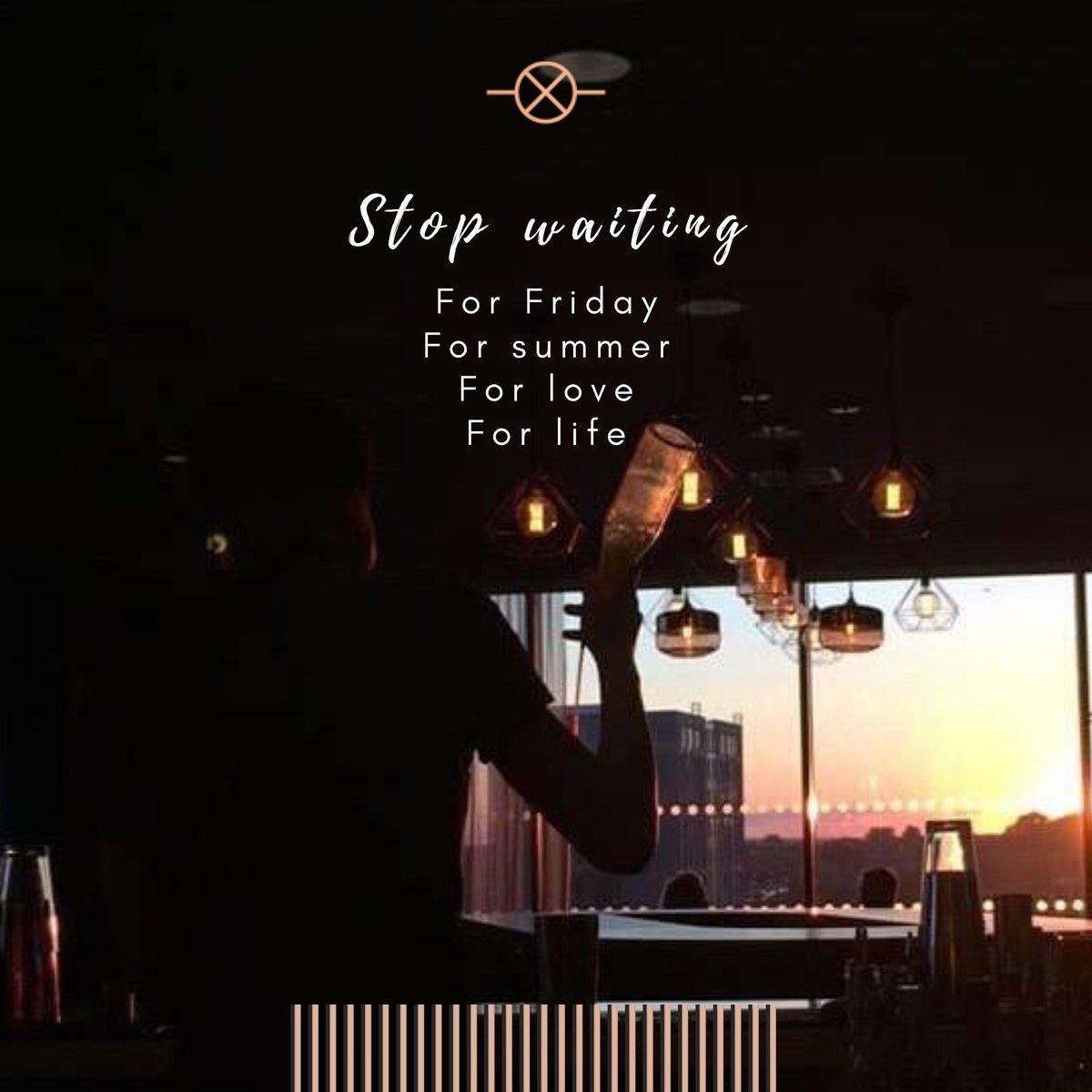 Be the kind of person who makes the most out of a Wednesday.

If you're only living for the weekend, are you wishing your life away?

Pre-book your table today 🥂😉 #happyhumpday