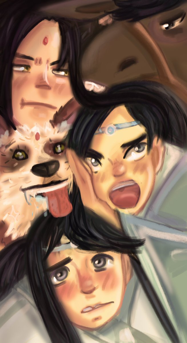 Nani_121's tweet photo. these five dynamic....... yes....... #MDZS #jinling #lansizhui #lanjingyi #fanart #fairy #lilapple https://t.co/joz7ttG5CM
