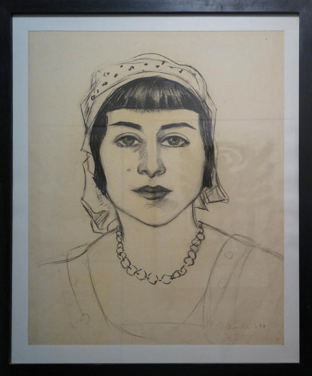 ArbitrariaMe's tweet photo. Portrait of a young woman, Istanbul, 1934. From the #corridorcollection. #art #collection https://t.co/DuCk7KLGdc