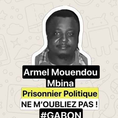 #Gabon #Dictature 🇬🇦✊ Mercredi 08/06/2020 libérez les #PrisonniersPolitiques

#BertrandZibi 1398 jours
#YeoSihifowaNamogoh 1398 jours
#PascalOyougou 1030 jours
#BallackObame 535 jours
#ArmelMouendou 268 jours

<a href="/edwyplenel/">Edwy Plenel</a>
<a href="/EliseLucet/">Elise Lucet</a>
<a href="/France2_Presse/">France 2 Service Presse</a>
<a href="/Survie/">Survie</a>
<a href="/TournonsLaPage/">Tournons La Page</a>