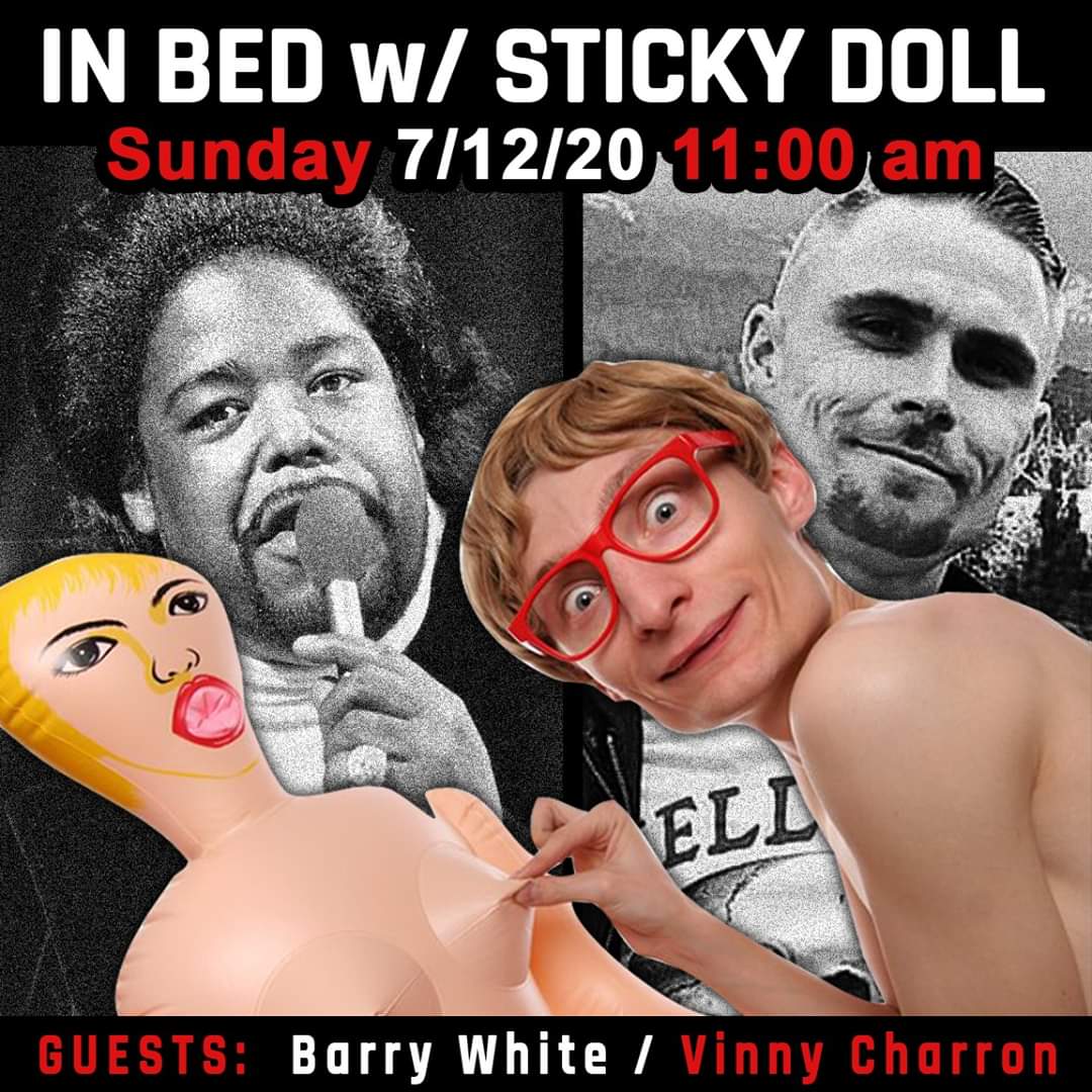 stickydoll's tweet photo. LINK TO LIVE SHOW:
https://t.co/KXi8n85kNY
THIS WEEKS EPISODE 12 (7/12/20)
★ BEAVIS AND BUTTHEAD are back!!!!
★ Featured STICKY DOLL SONG - Steamroller (Adicts cover)
https://t.co/pO803jcsuj
★ Celebrity Guest - Barry White ("The Walrus of Love" R&amp;B soul/ funk/disco) https://t.co/t2OMTWmz3Q