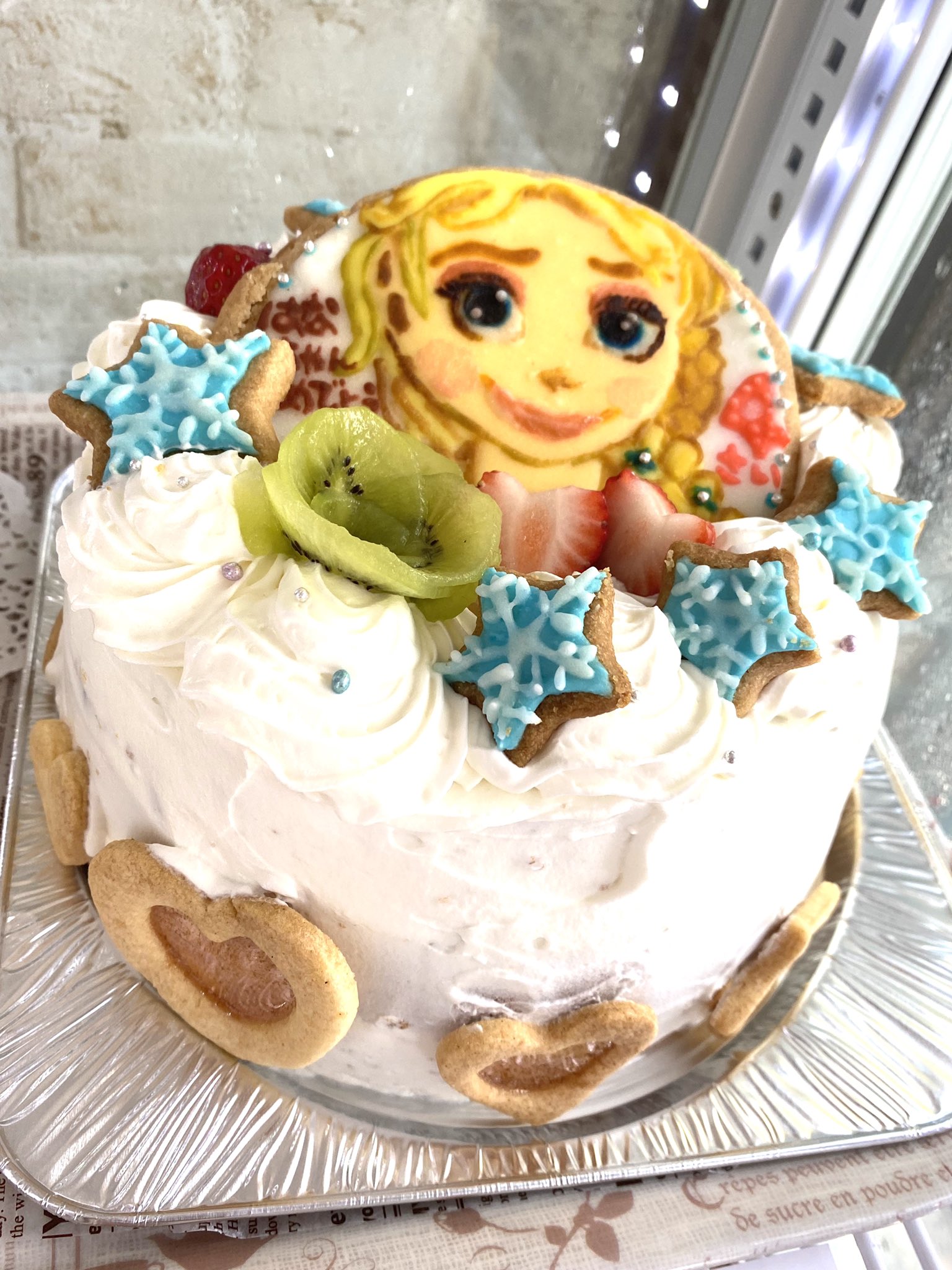 ゆっけちゃん 京都スイーツ 京都二条 せるろいど オーダーメイドケーキ バースデーケーキ キャラクターケーキ デザインケーキ デコレーションケーキ アナ雪 エルサ オラフ 鬼滅 アンパンマン キャラクター 誕生日ケーキ 全国発送