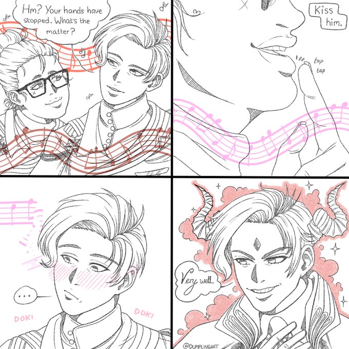 "Who would have thought a human like you could stir up these feelings within me?"
✨✨✨
That Piano Timbre for You card should've gone like this instead... ; w ; I love blushy Lucifer, it's a rare sight that we love to see~ * v *
???
#ObeyMeShallWeDate #ObeyMeLucifer #ObeyMeJP 