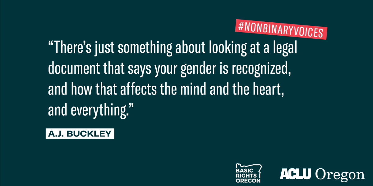 ACLU_OR's tweet photo. #nonbinaryvoices https://t.co/YuwBjG7a89