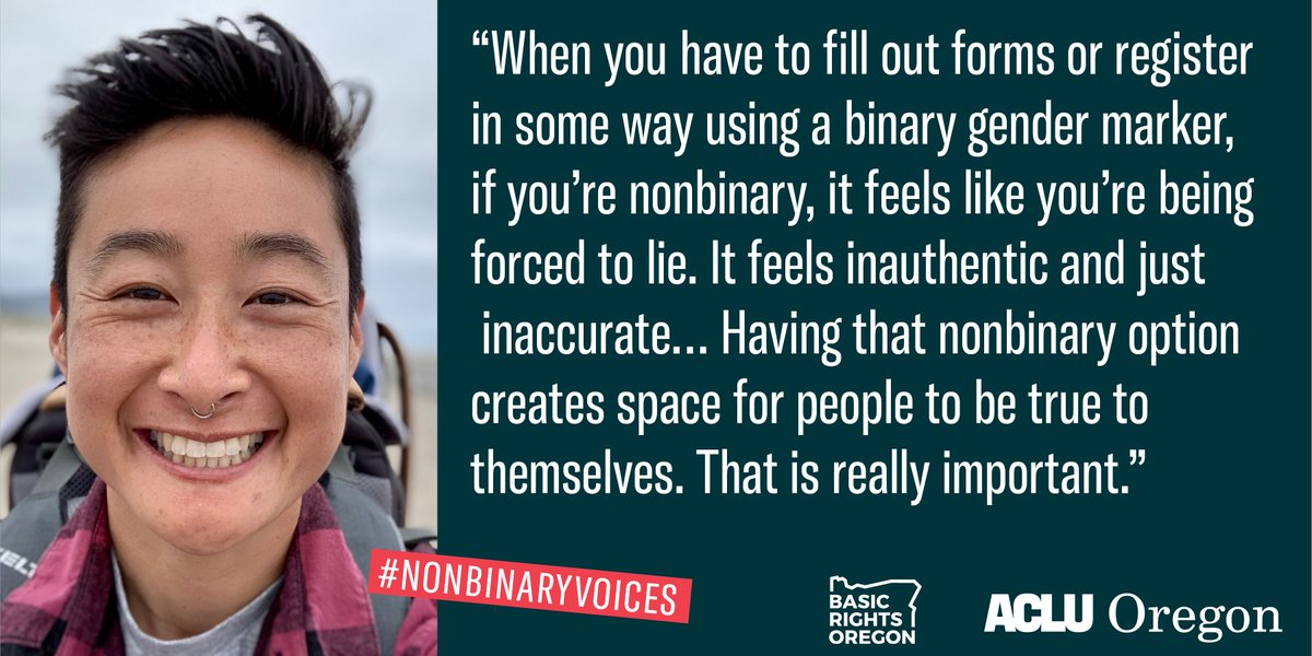 ACLU_OR's tweet photo. #nonbinaryvoices https://t.co/YuwBjG7a89