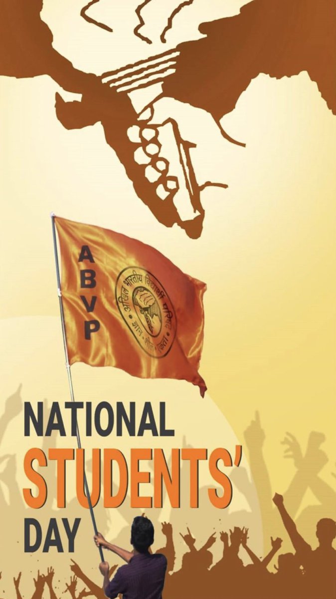 TulipPatel2's tweet photo. #हम_abvp_हैं..
72 वर्ष की हो चली विद्यार्थी परिष�� ..
आप सभी को अग्रिम शुभकामनाएं।
 9 जुलाई राष्ट्रीय विद्यार्थी दिवस.♥️🚩

@ABVPVoice @iSurendraNaik
@nidhitripathi92 @subbiah_doctor @ABVPKarnavati
@AshishSainram @iAshwani_Sharma @RSSorg @friendsofrss @_iBharat https://t.co/mucfskHx3W
