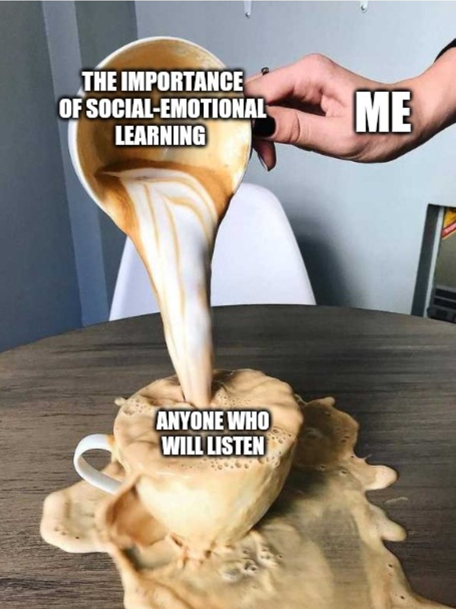 Usually not in the practice of sharing memes, but this was too relevant not to pass on. 😆 #SEL