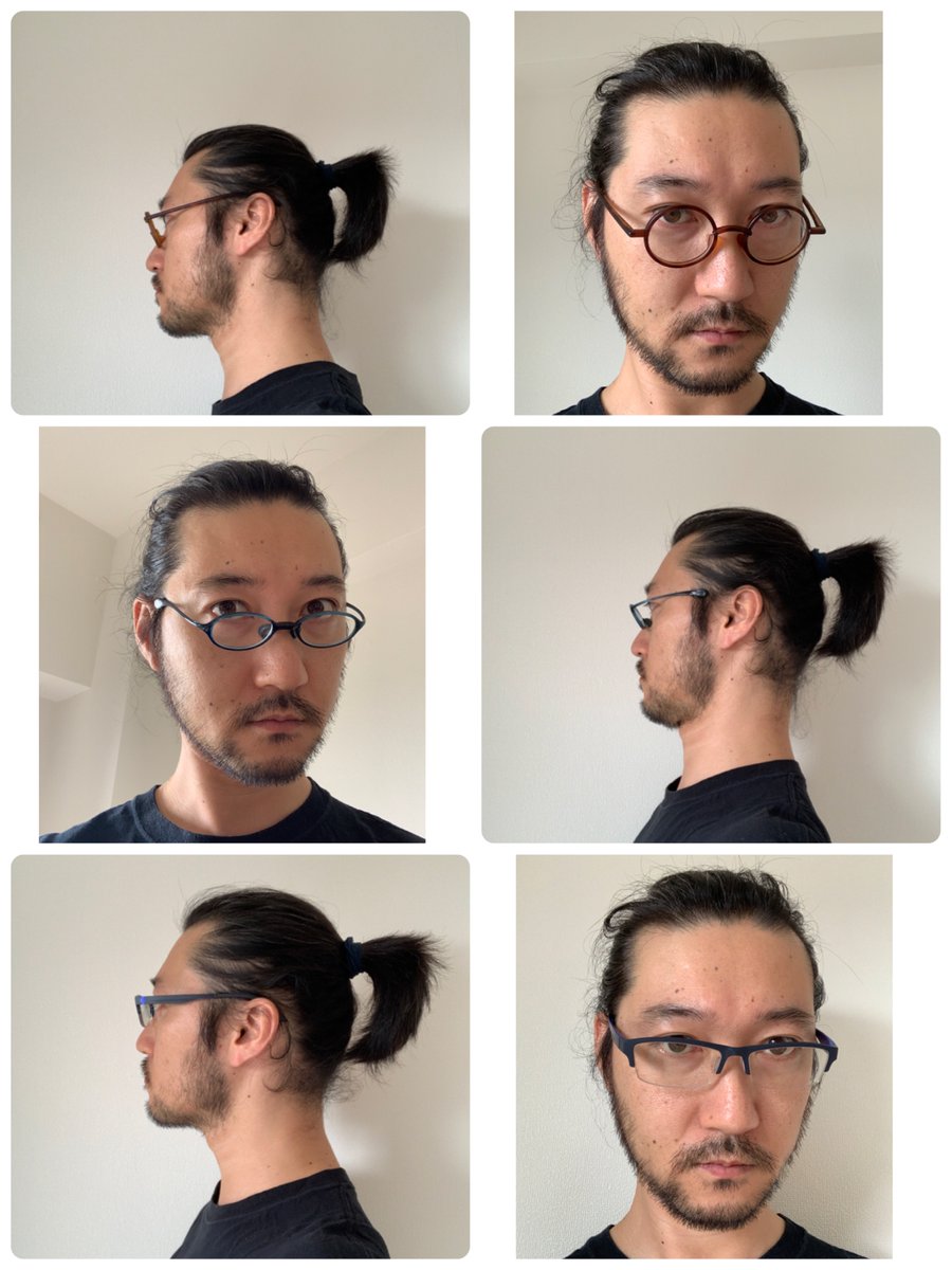 Twitter 上的 Prk 過去最ロン毛で楽しくなってきているので一人でメガネファッションショーしてる T Co 0krpnm3awj Twitter