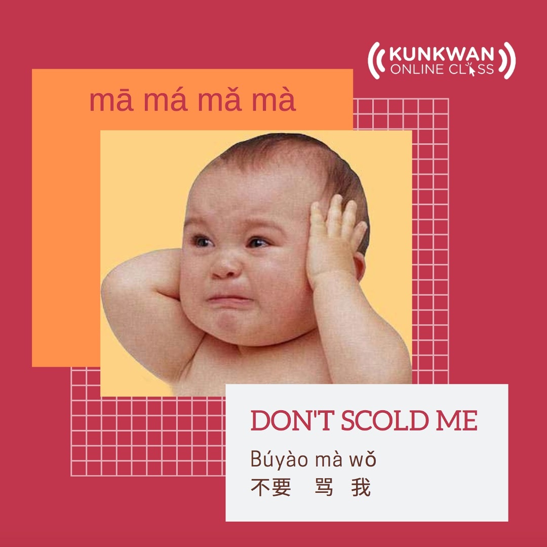 TicerNaza's tweet image. Búyào mà wǒ
不要 骂 我
(Jangan marah saya)
Don't scold me
🤬🤯🤫🤬🤯🤫

📚📚🖊🖊vocabulary
----------------------------------
Búyào 不要 = jangan
mà 骂 = marah
wǒ 我 = saya

#DifferentTones
#ToneMarah
#LearnMandarinNow
#TicerNaza
#learnmandarin
#chinesemandarin
#zhongwen