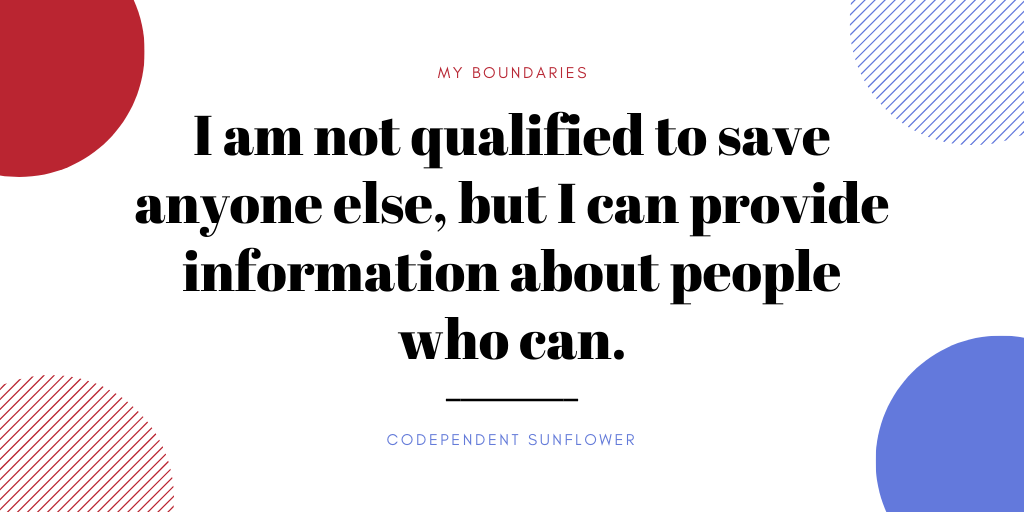 codependenttalk's tweet image. Visit our profile for today&apos;s series on #boundaries.  #selfhealers