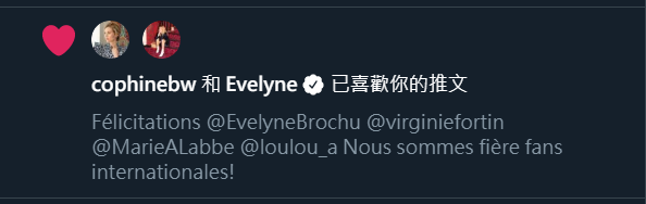 troplaseriefans's tweet photo. Merci, muah @EvelyneBrochu https://t.co/DcwlpLKHWc