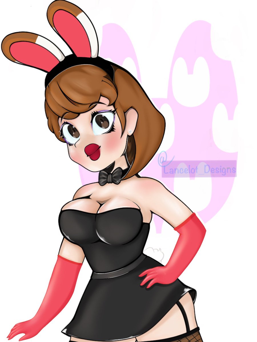 Tiffany from  #animalcrossing   as a human. I was inspired by  #burlesque designs and outfits for this one  #digitalart  #smallartist  #digitalartist  #bunny  #acnh    #animalcrossingnewhorizions  #nintendo