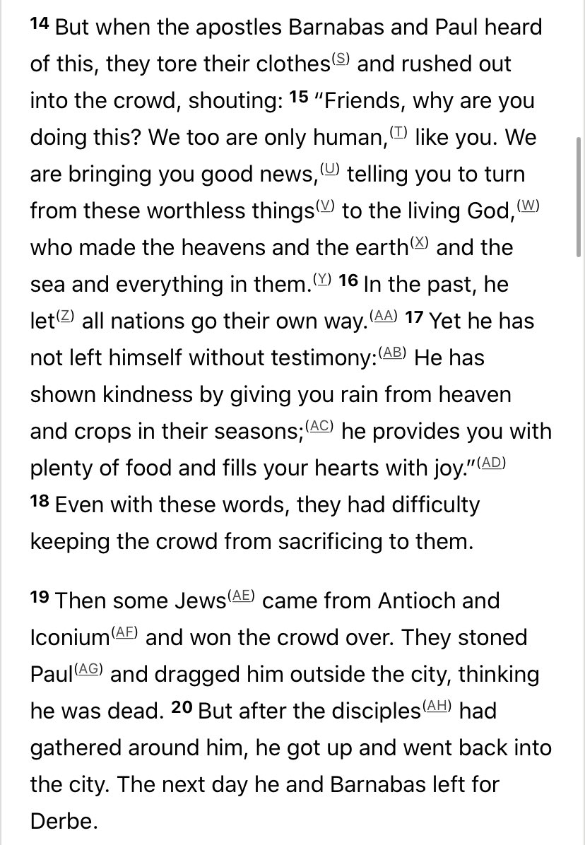 Another example is in Acts 14 when the crowds attempt to worship Paul and Barnabas and offer sacrifices to them. To which they immediately rebuke and correct the multitudes. They explain why this is incorrect to do.