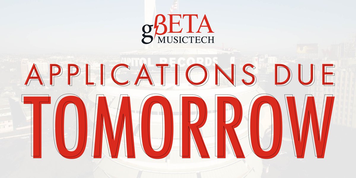 gBETAstartups's tweet image. MUSICTECH STARTUPS! 
Hurry up and apply now for the gBETA Musictech 2020 program!

Apps due tomorrow!!  gBETAmusictech.com

#gBETAstartups @CULTofWI @CapitolRecords @capitol360 @techtowndetroit @Motown_Museum