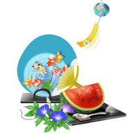 すいかイラストのtwitterイラスト検索結果